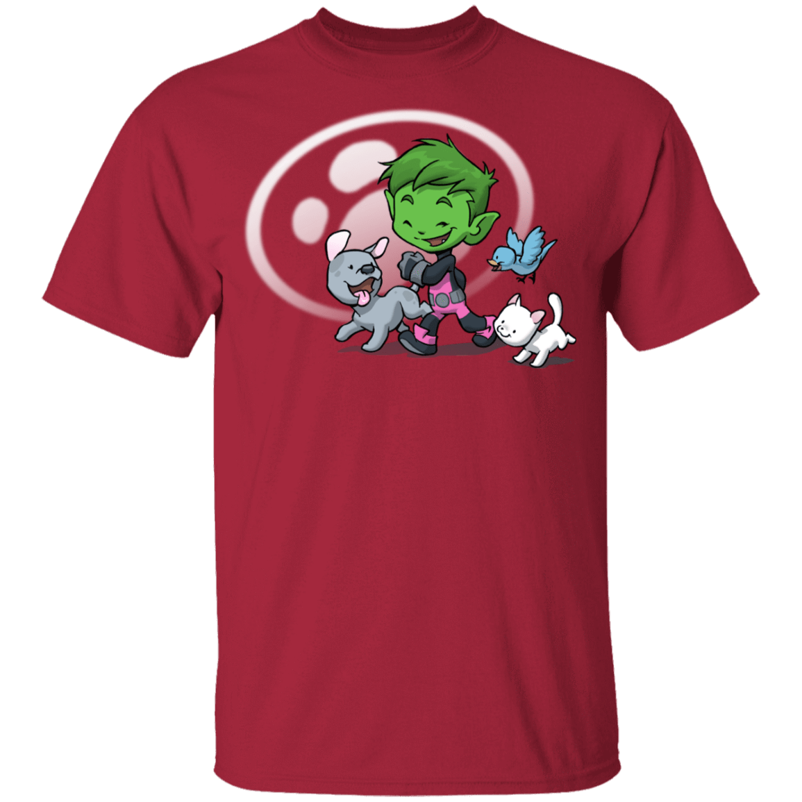 T-Shirts Cardinal / YXS Young Hero Beast Boy Youth T-Shirt