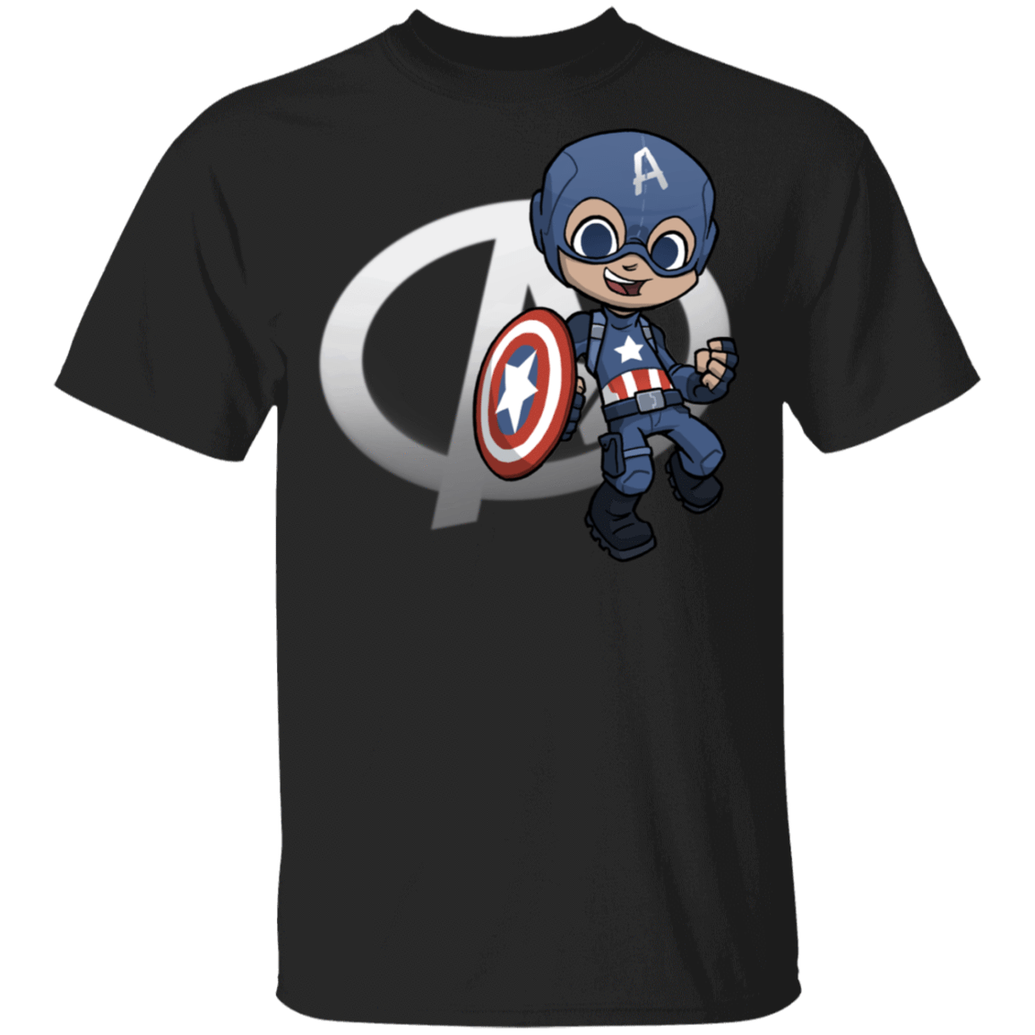 T-Shirts Black / S Young Hero Captain T-Shirt
