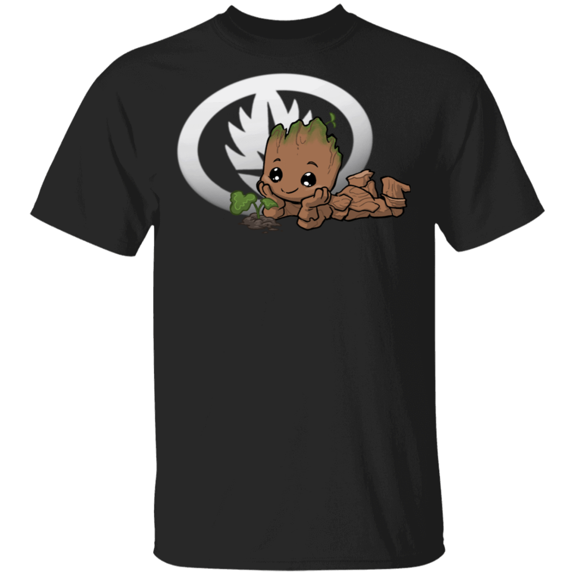 T-Shirts Black / S Young Hero Groot T-Shirt