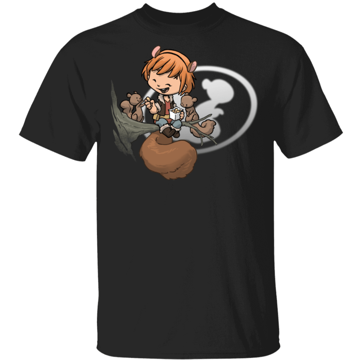 T-Shirts Black / S Young Hero Squirrel T-Shirt