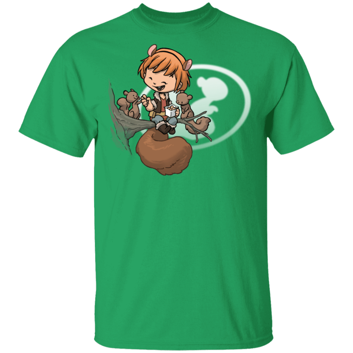 T-Shirts Irish Green / S Young Hero Squirrel T-Shirt