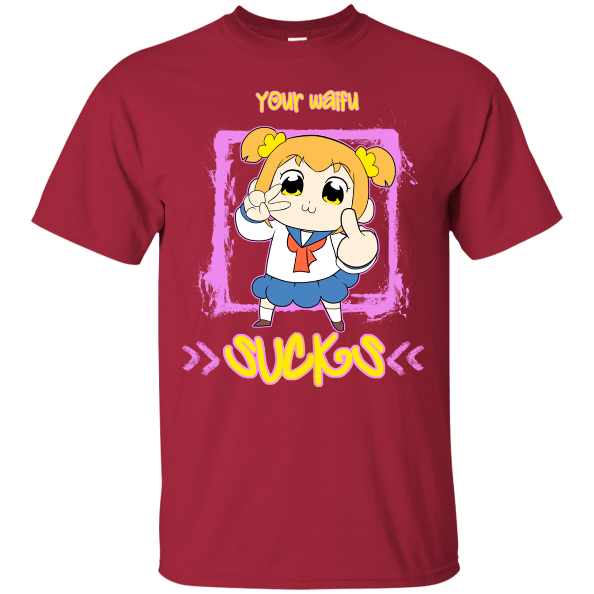 T-Shirts Cardinal / S Your Waifu T-Shirt