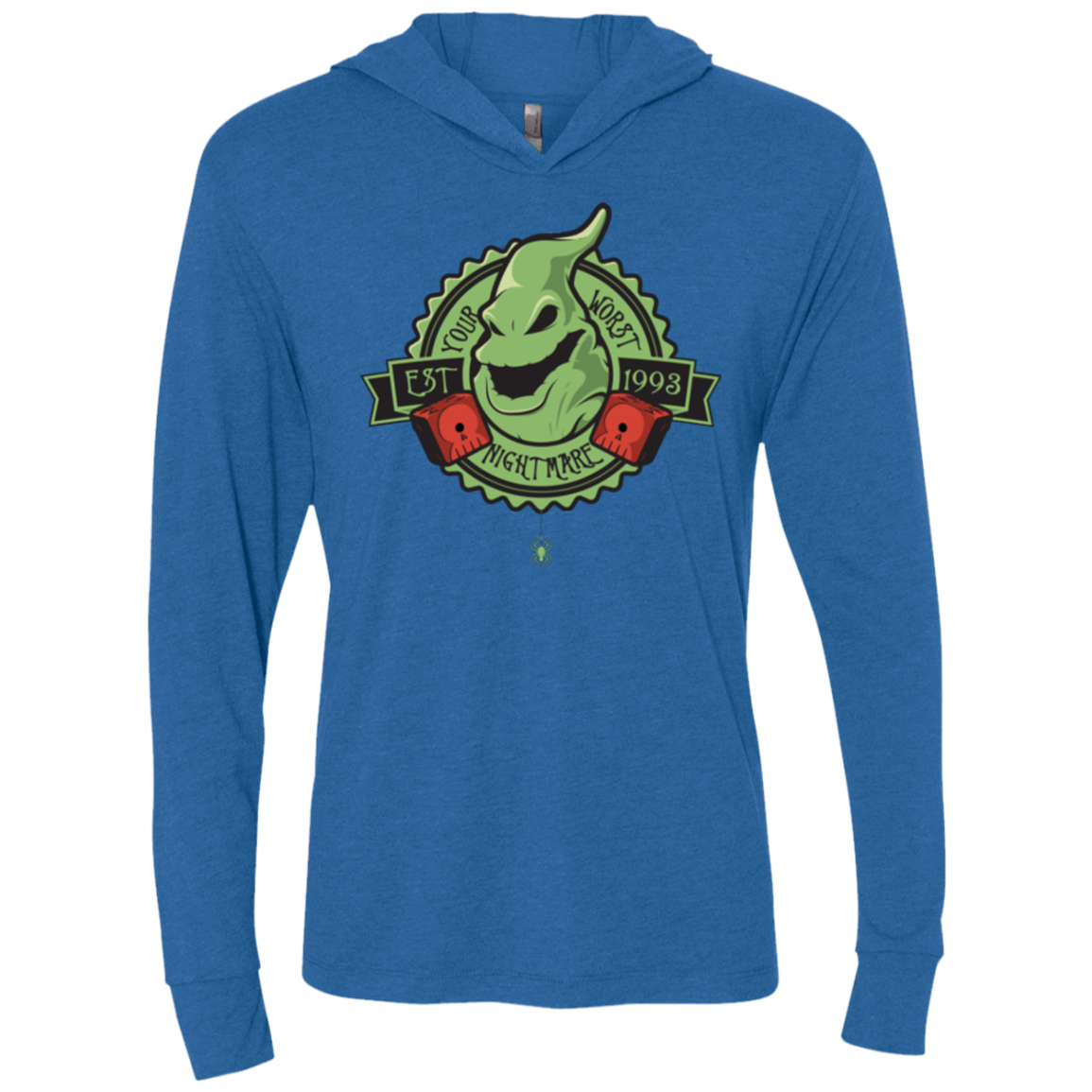 T-Shirts Vintage Royal / X-Small YOUR WORST NIGHTMARE Triblend Long Sleeve Hoodie Tee