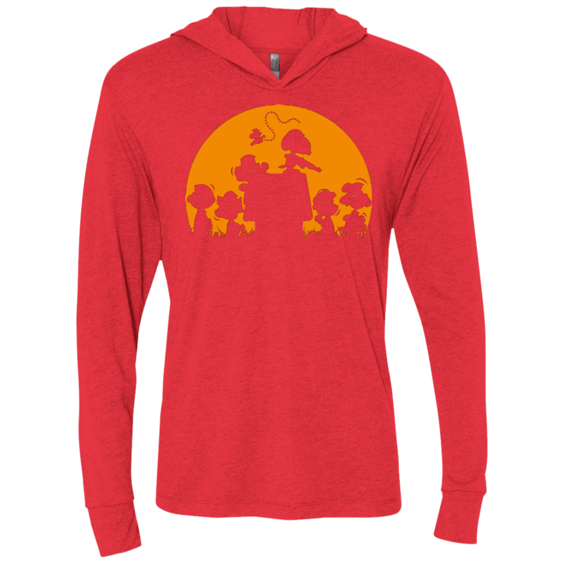 T-Shirts Vintage Red / X-Small Youre A Zombie Chuck Triblend Long Sleeve Hoodie Tee