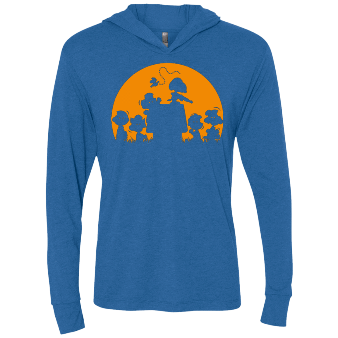 T-Shirts Vintage Royal / X-Small Youre A Zombie Chuck Triblend Long Sleeve Hoodie Tee