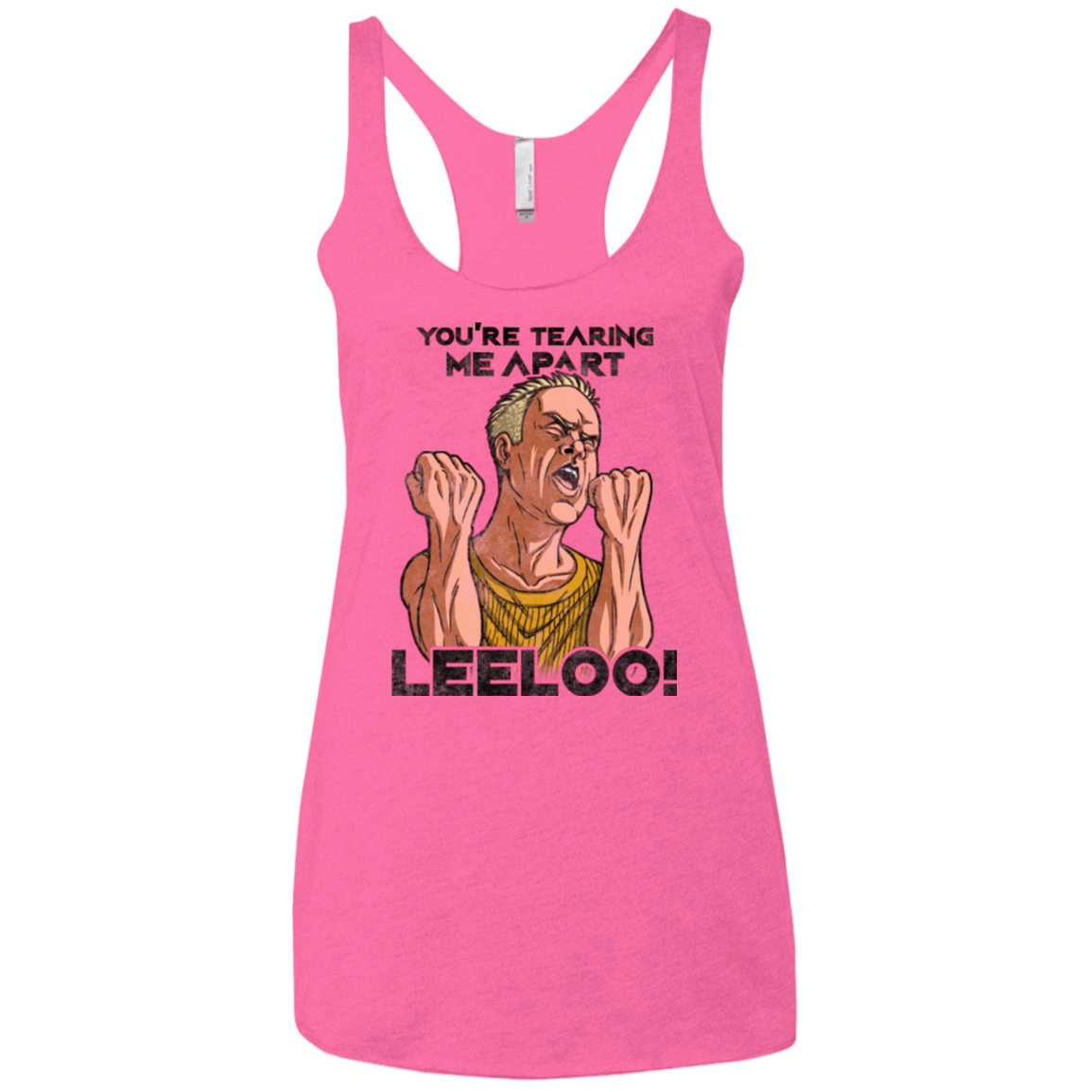 T-Shirts Vintage Pink / X-Small Youre Tearing Me Apart Leeloo Women's Triblend Racerback Tank