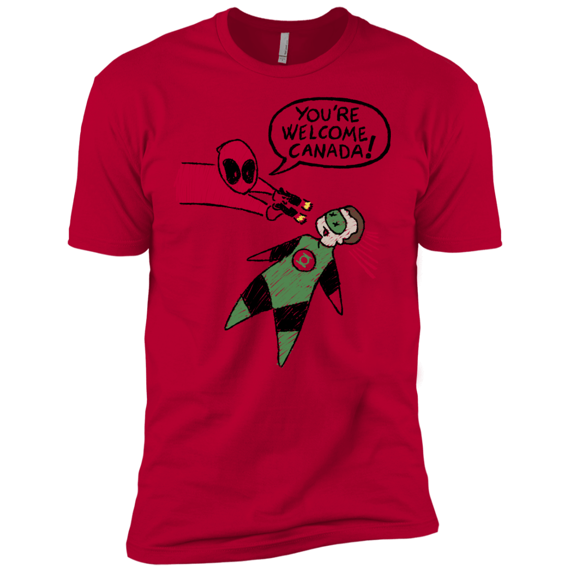 T-Shirts Red / X-Small Youre Welcome Canada Men's Premium T-Shirt