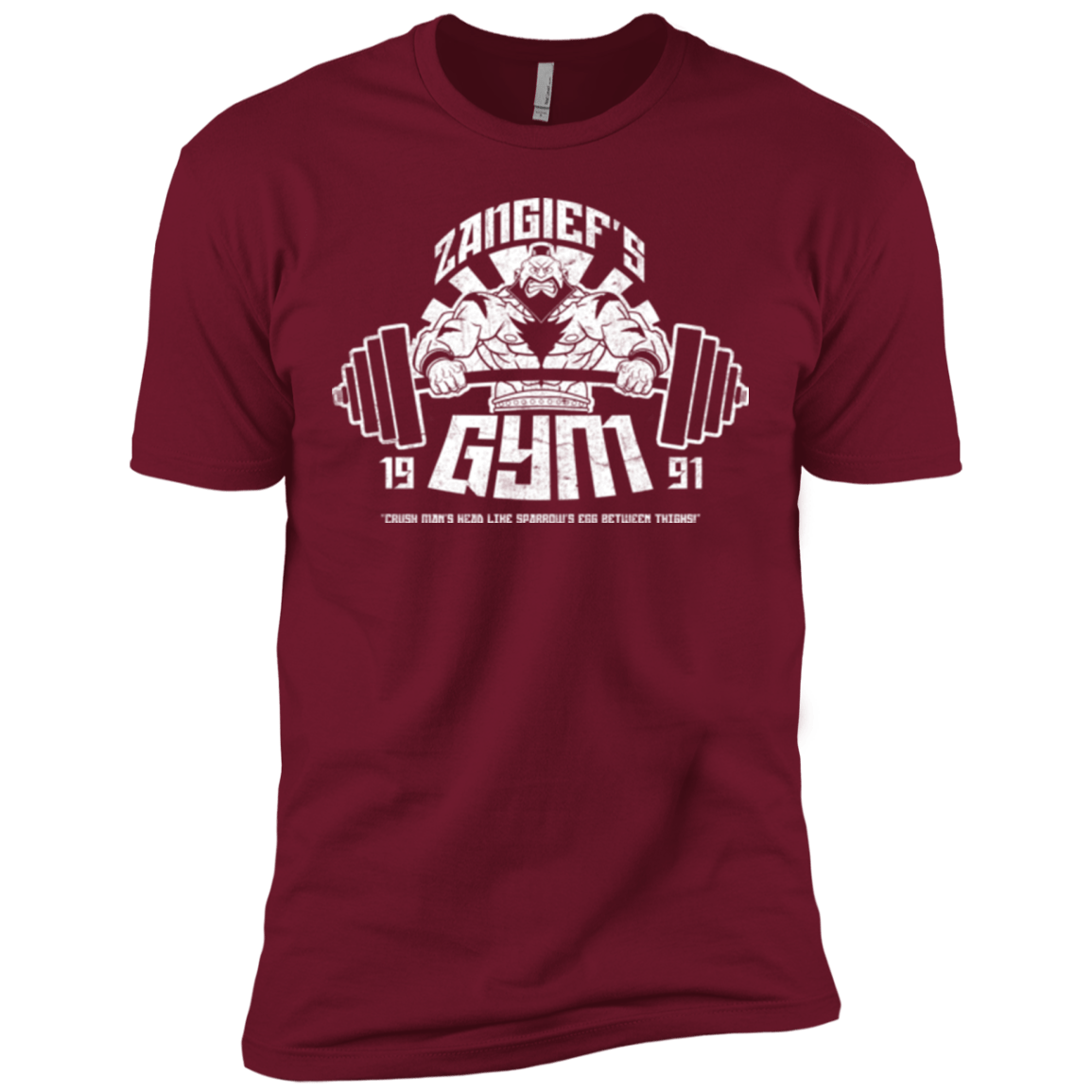 T-Shirts Cardinal / X-Small Zangief Gym Men's Premium T-Shirt
