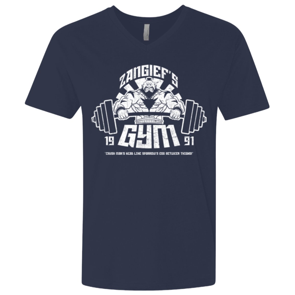T-Shirts Midnight Navy / X-Small Zangief Gym Men's Premium V-Neck