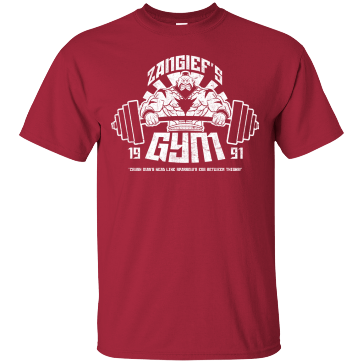 T-Shirts Cardinal / Small Zangief Gym T-Shirt
