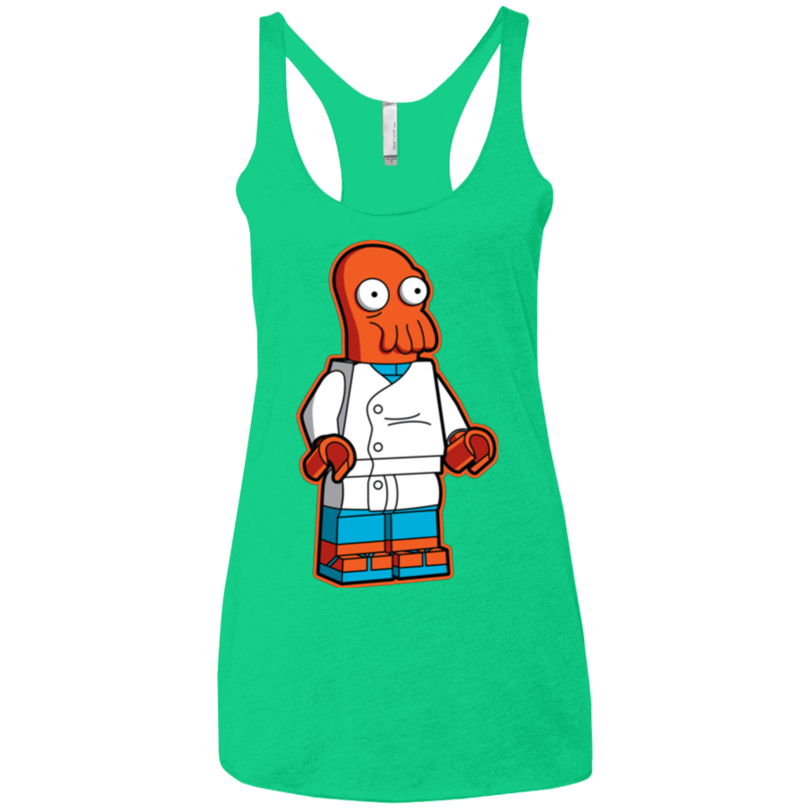 T-Shirts Envy / X-Small Zoidbrick Women's Triblend Racerback Tank