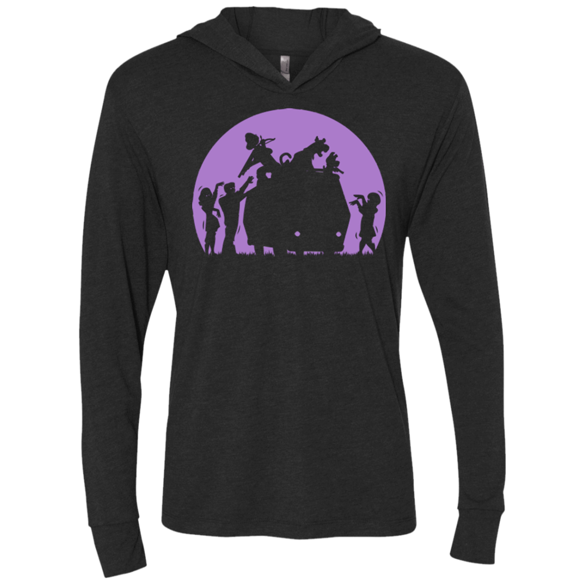 T-Shirts Vintage Black / X-Small Zoinks They're Zombies Triblend Long Sleeve Hoodie Tee