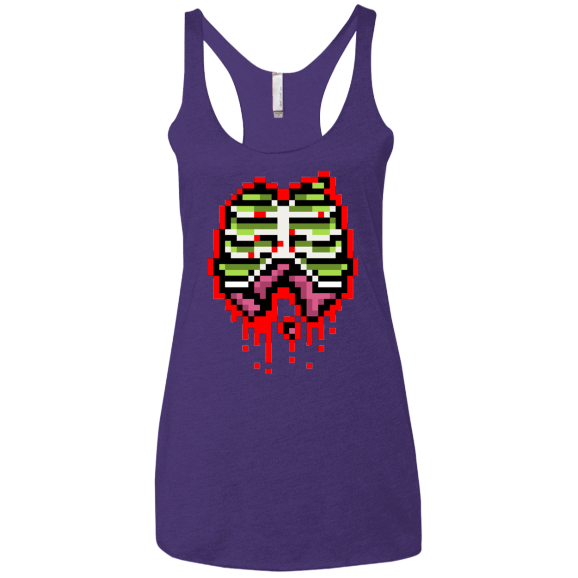 T-Shirts Purple / X-Small Zombie Guts Women's Triblend Racerback Tank