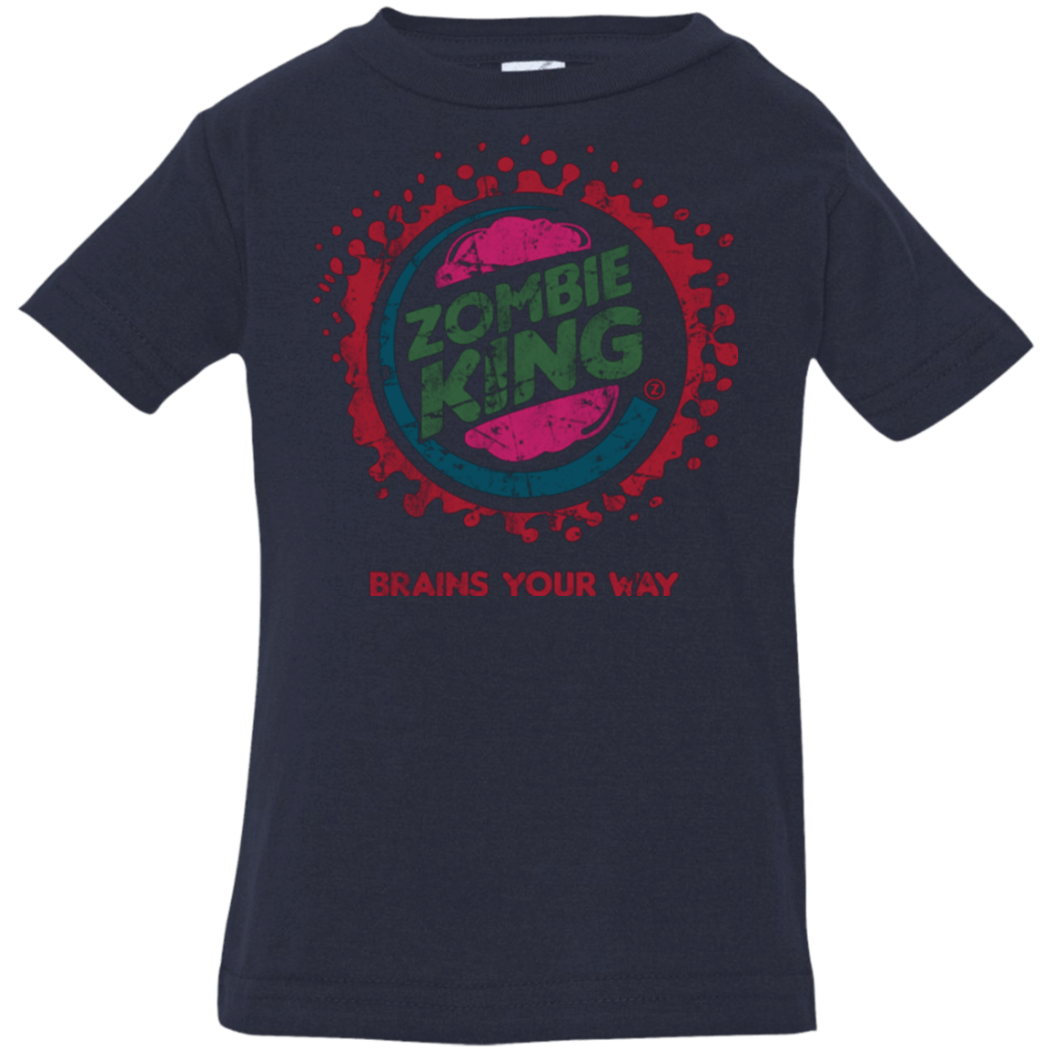 T-Shirts Navy / 6 Months Zombie King Infant PremiumT-Shirt