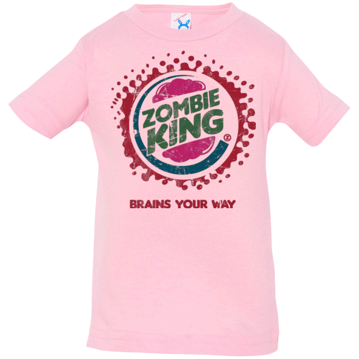T-Shirts Pink / 6 Months Zombie King Infant PremiumT-Shirt