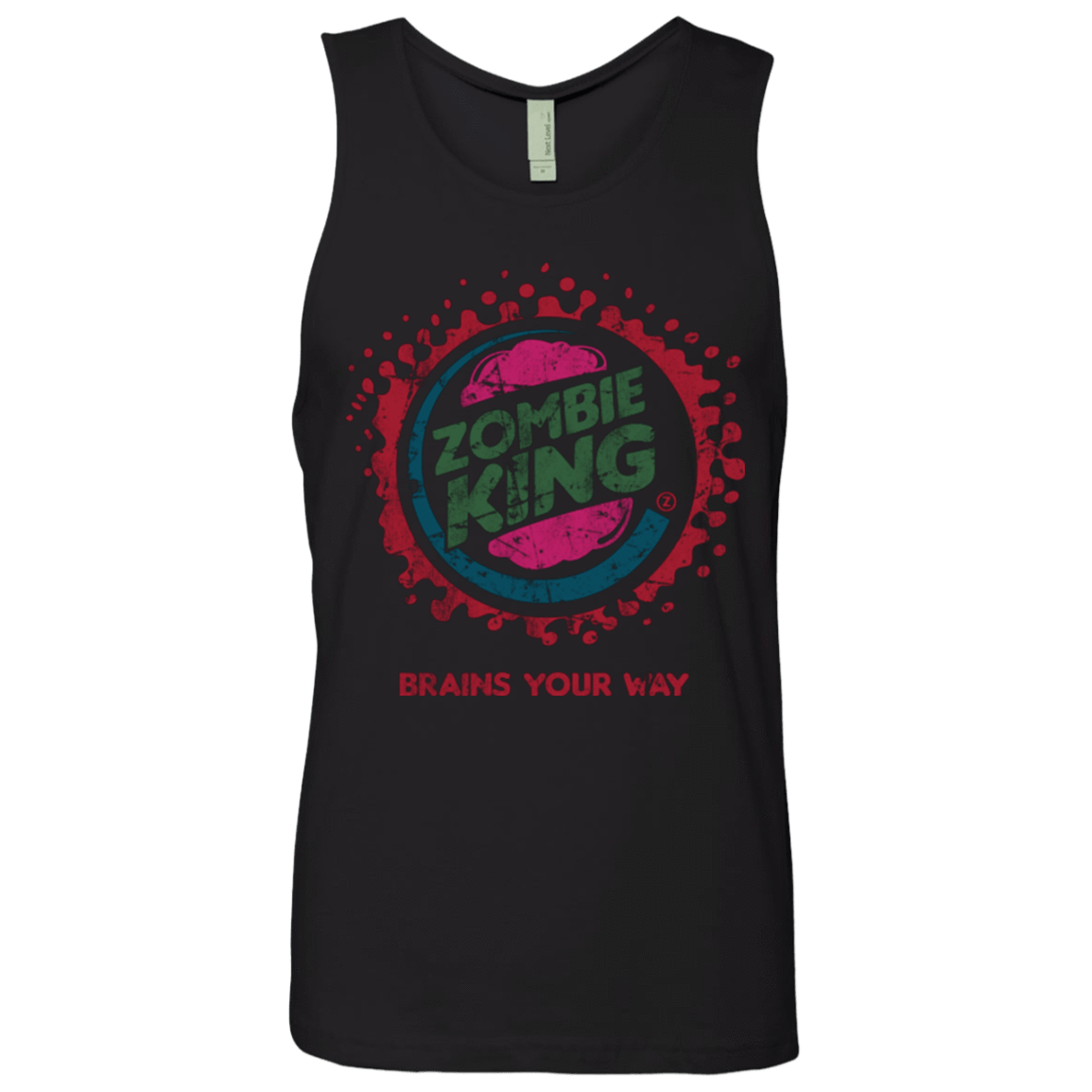 T-Shirts Black / Small Zombie King Men's Premium Tank Top