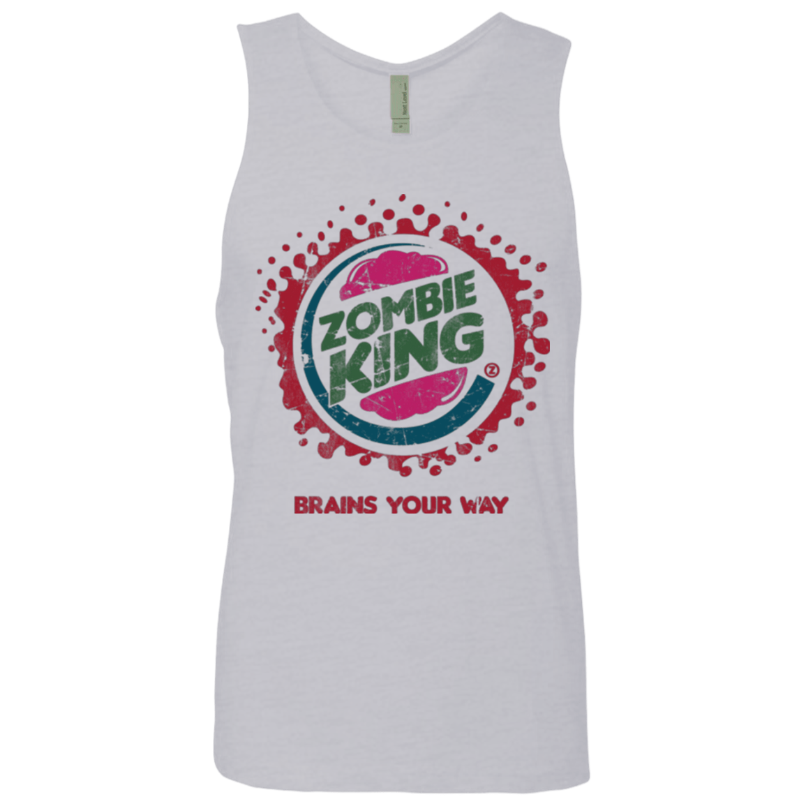 T-Shirts Heather Grey / Small Zombie King Men's Premium Tank Top