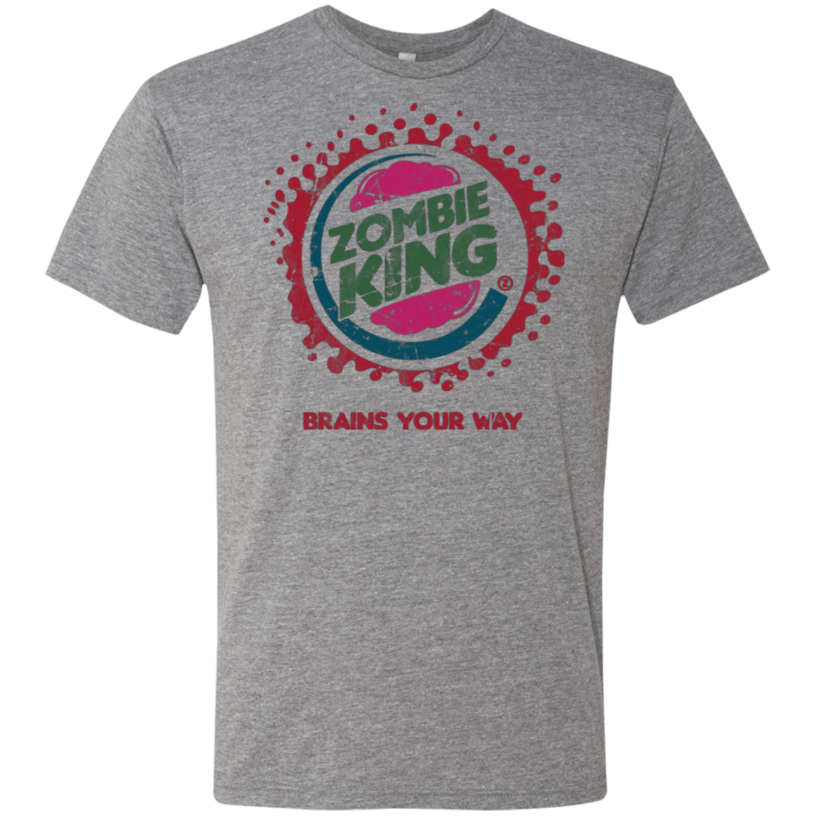 T-Shirts Premium Heather / Small Zombie King Men's Triblend T-Shirt