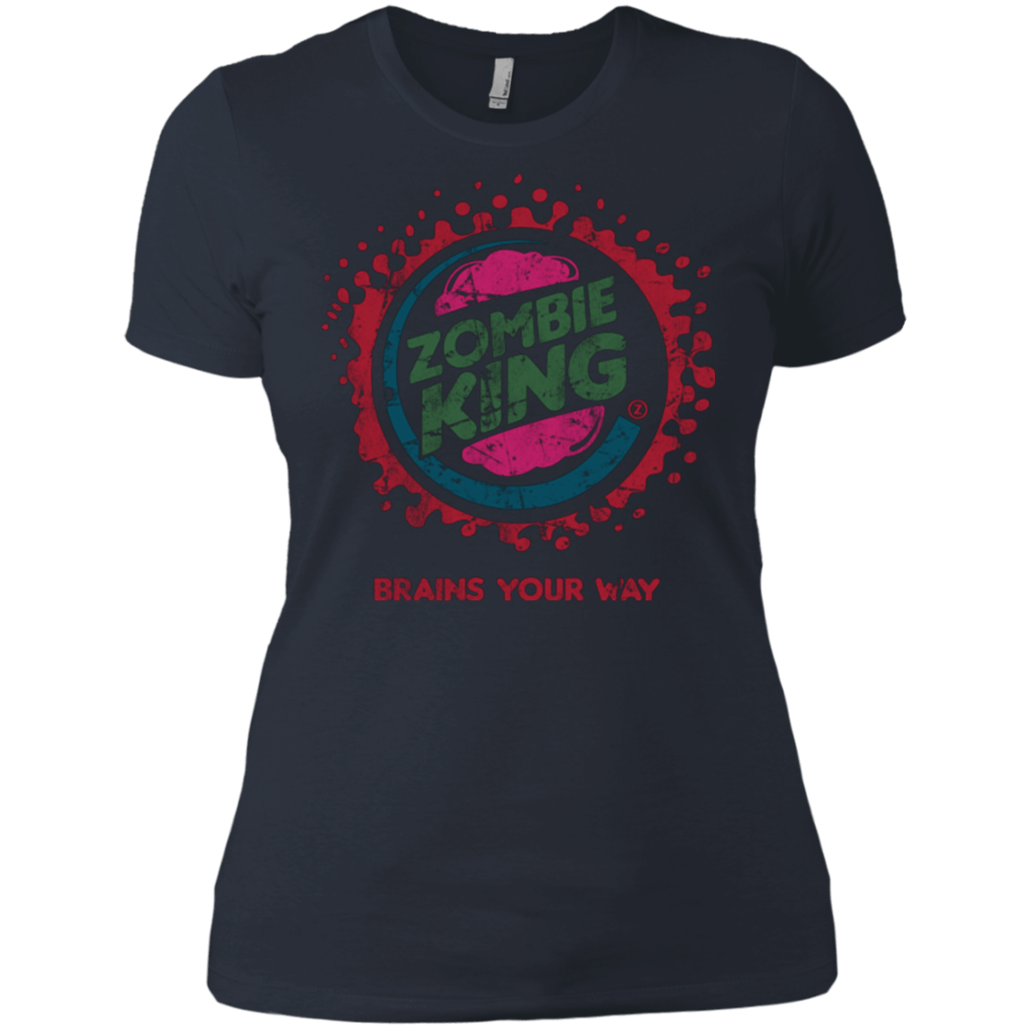 T-Shirts Indigo / X-Small Zombie King Women's Premium T-Shirt