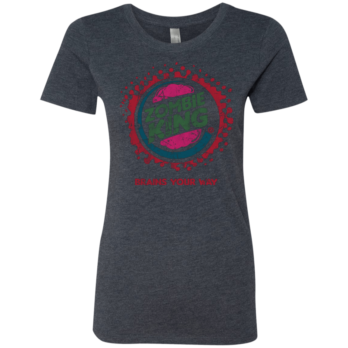 T-Shirts Vintage Navy / Small Zombie King Women's Triblend T-Shirt