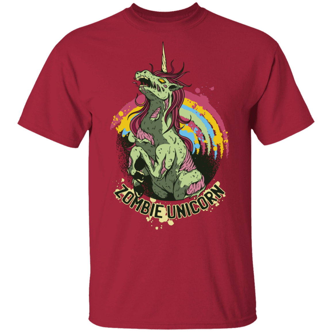 T-Shirts Cardinal / S Zombie Unicorn T-Shirt