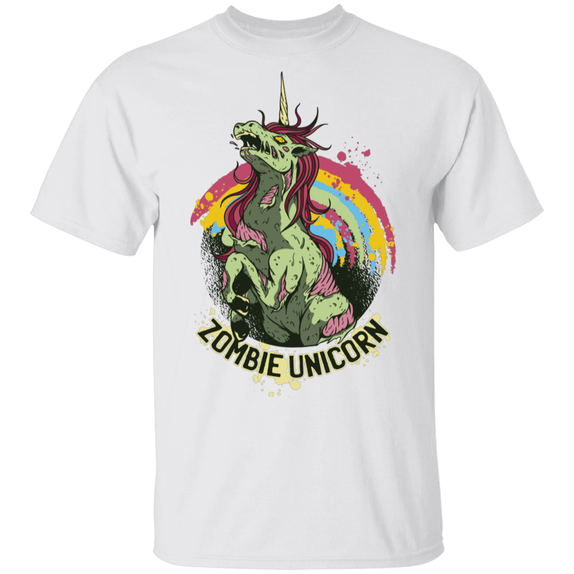 T-Shirts White / S Zombie Unicorn T-Shirt