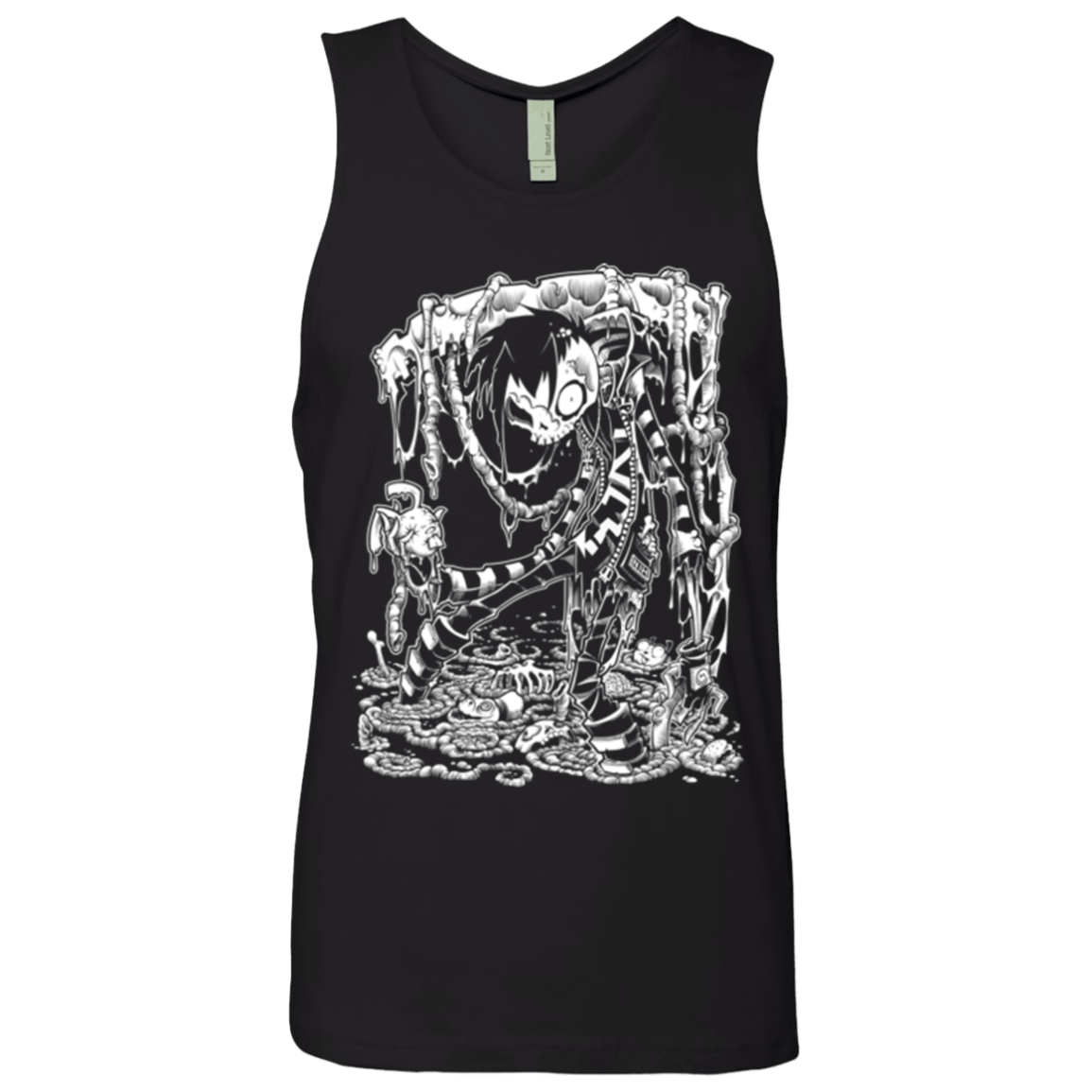 T-Shirts Black / Small Zombnny Men's Premium Tank Top