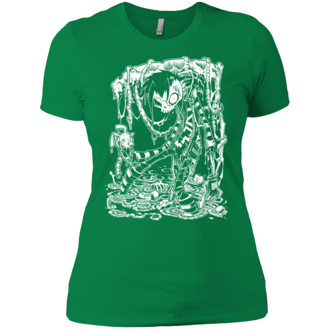 T-Shirts Kelly Green / X-Small Zombnny Women's Premium T-Shirt