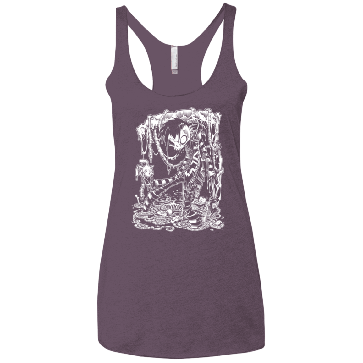 T-Shirts Vintage Purple / X-Small Zombnny Women's Triblend Racerback Tank