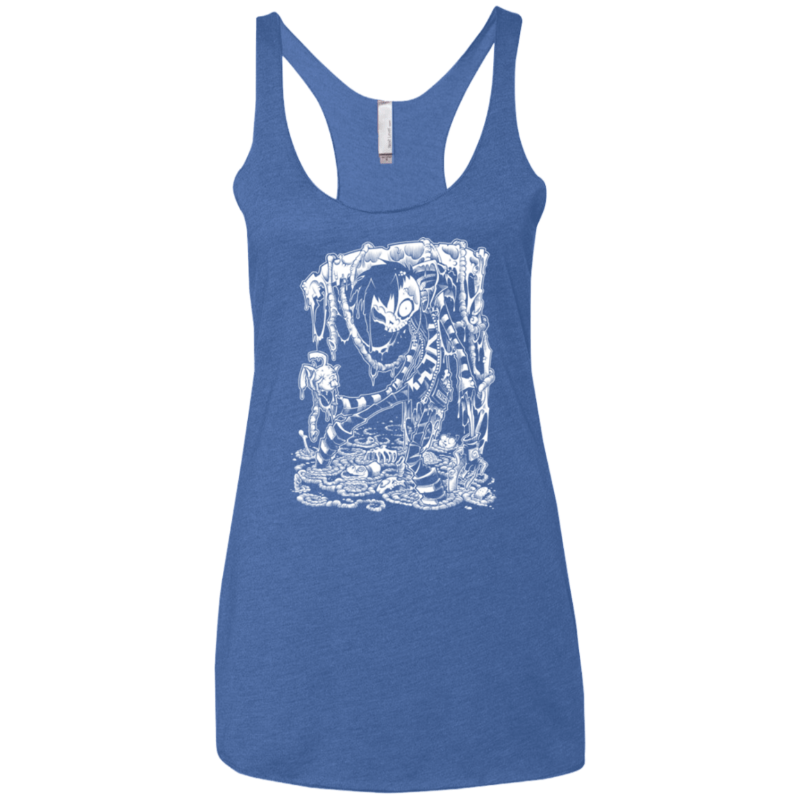 T-Shirts Vintage Royal / X-Small Zombnny Women's Triblend Racerback Tank