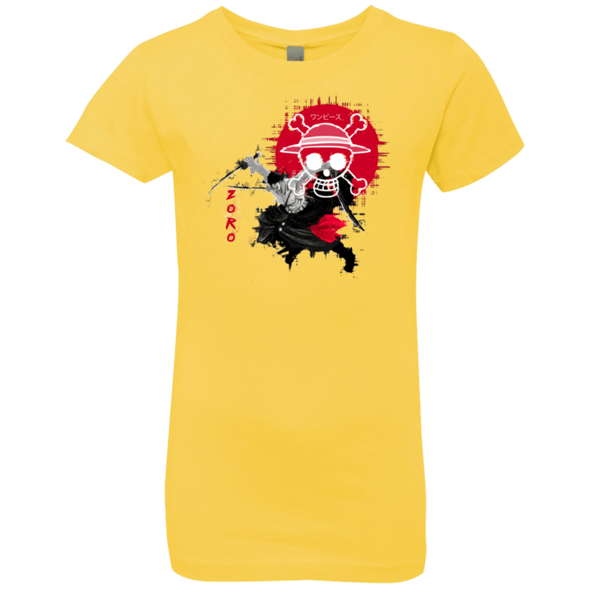 T-Shirts Vibrant Yellow / YXS Zoro Girls Premium T-Shirt
