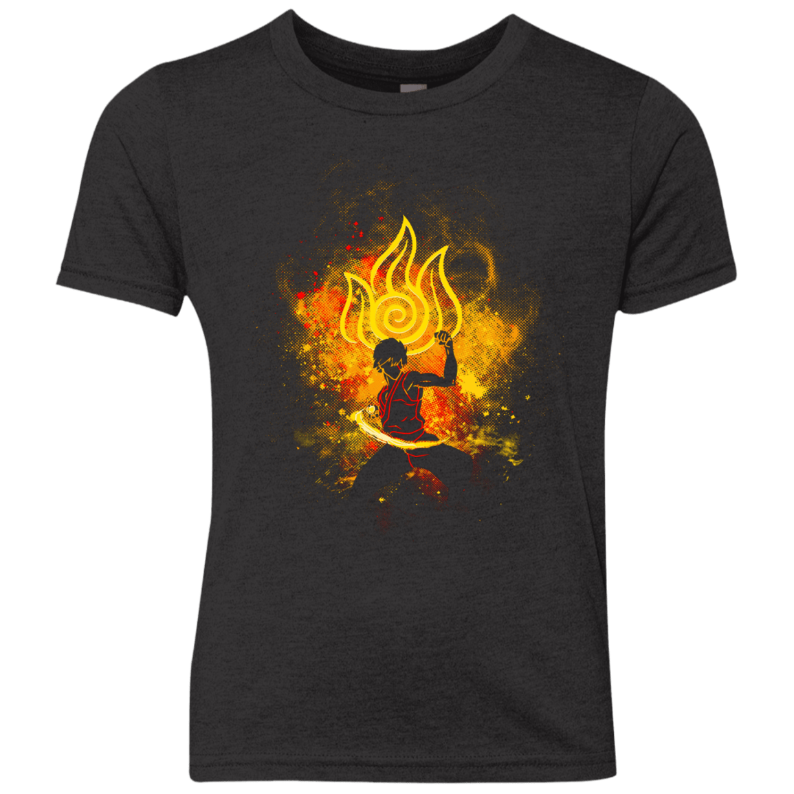 T-Shirts Vintage Black / YXS Zuko Art Youth Triblend T-Shirt