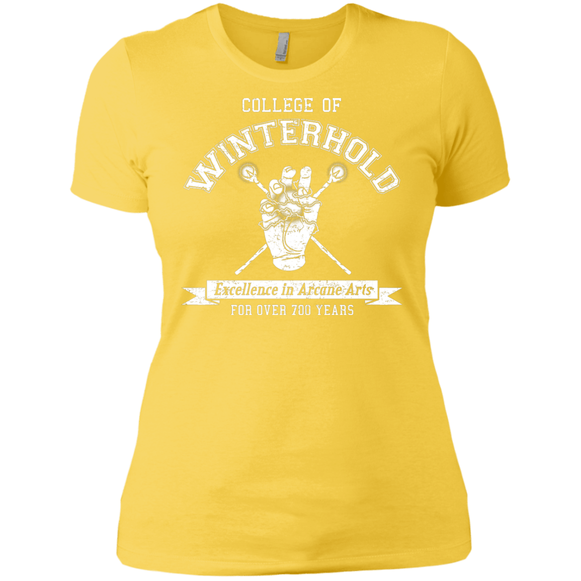 Womens_Premium T-Shirts Vibrant Yellow / X-Small College of Winterhold Women's Premium T-Shirt