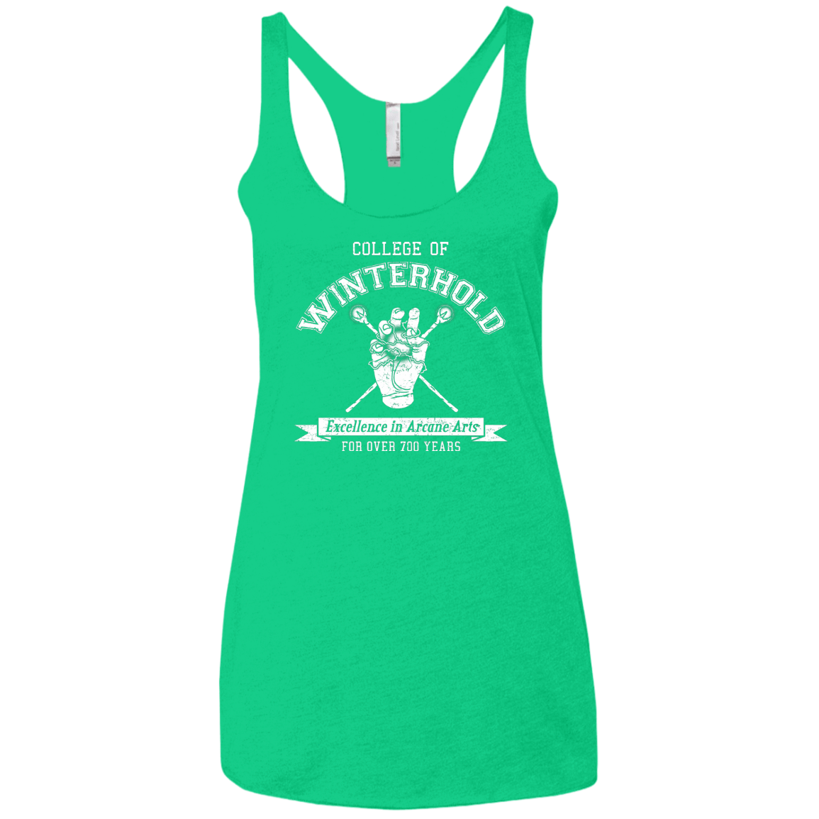Womens_Triblend Racerback Envy / X-Small College of Winterhold Women's Triblend Racerback Tank