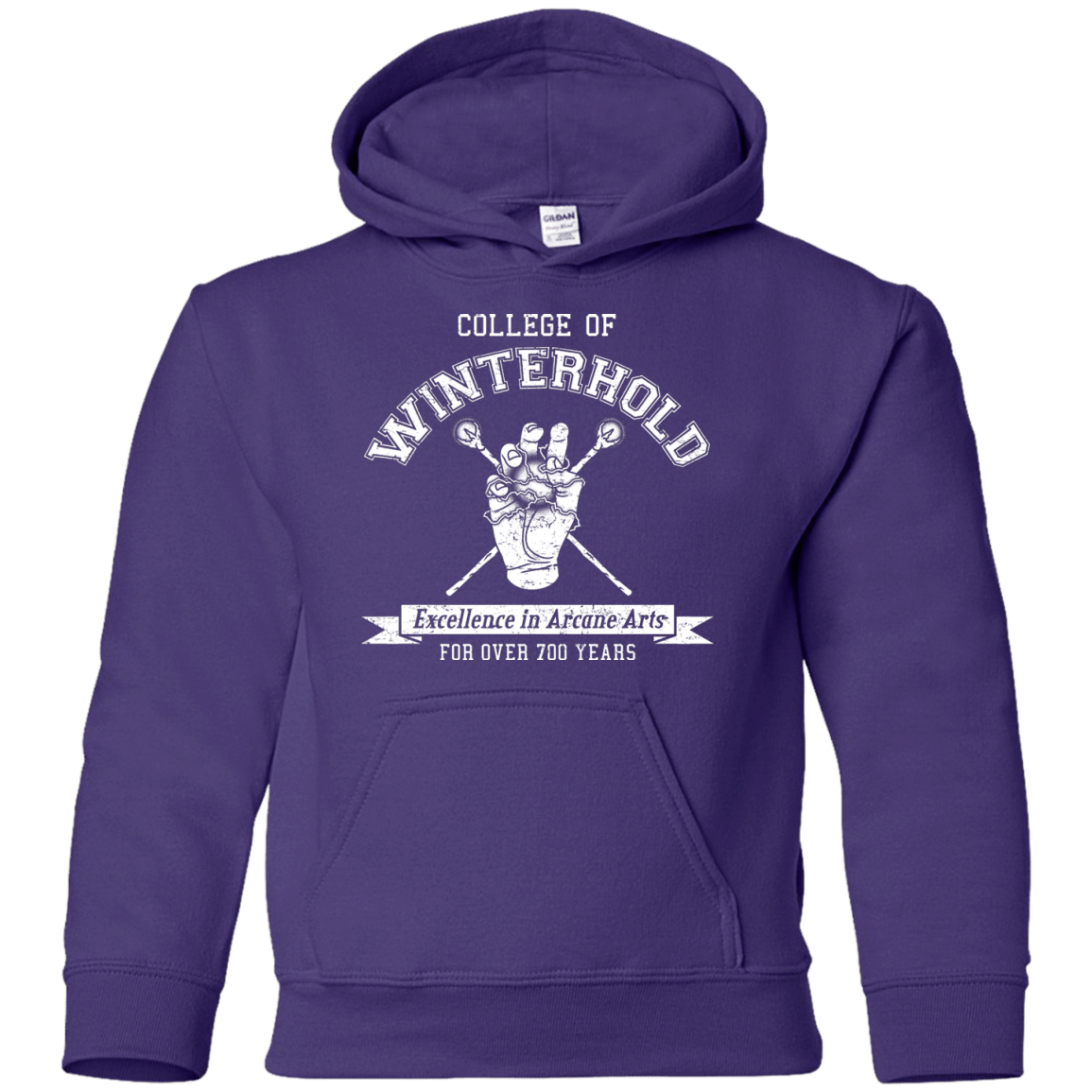 Youth_Hoodie Purple / YS College of Winterhold Youth Hoodie