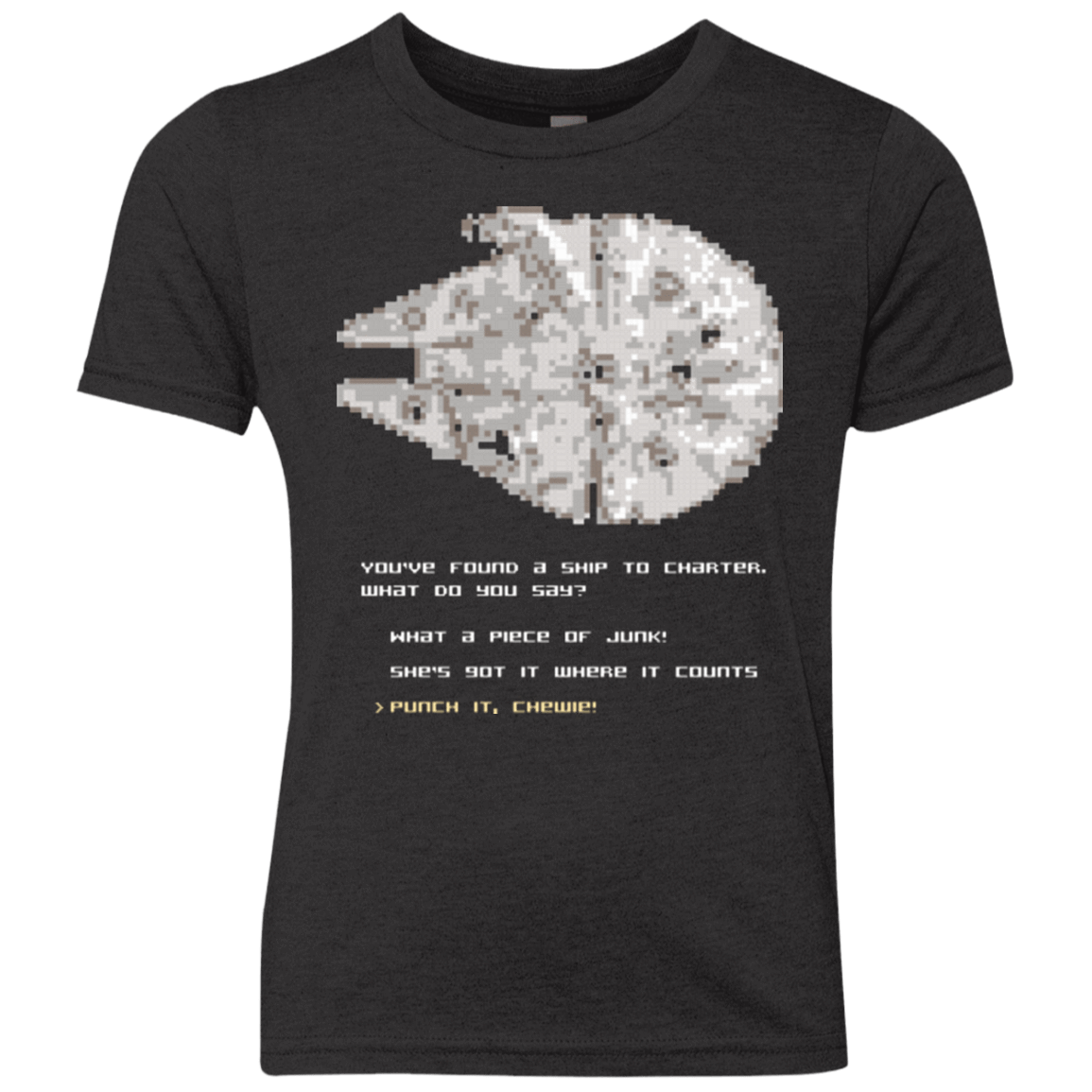 Youth_Triblend T-Shirts Vintage Black / YXS 8-Bit Charter Youth Triblend T-Shirt