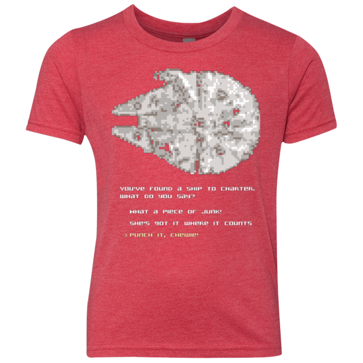 Youth_Triblend T-Shirts Vintage Red / YXS 8-Bit Charter Youth Triblend T-Shirt