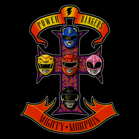 Cool t-shirts from power rangers is available in this pop up tee store.