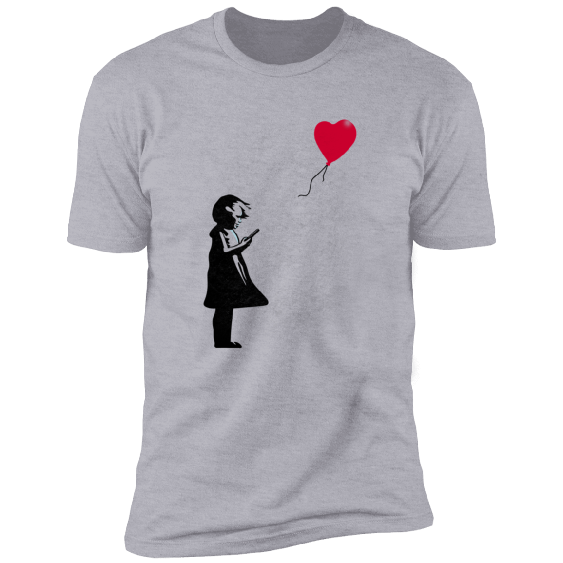 Girl With Phone Men's Premium T-Shirt
