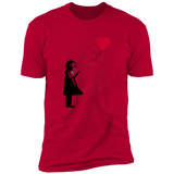 Girl With Phone Men's Premium T-Shirt