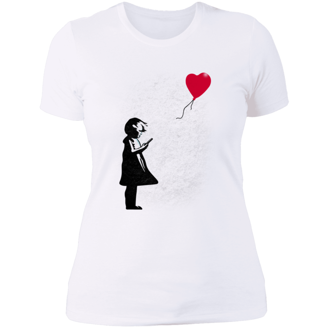 Girl With Phone Women's Premium T-Shirt