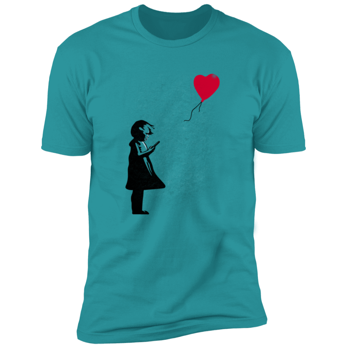 Girl With Phone Men's Premium T-Shirt
