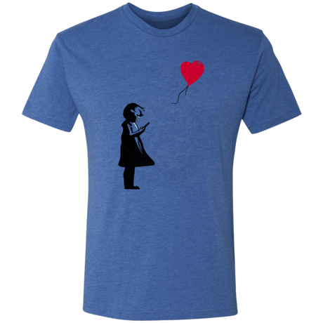 Girl With Phone Men's Triblend T-Shirt