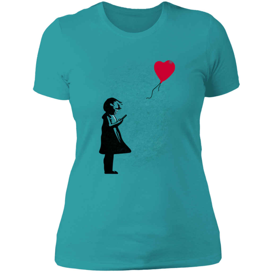 Girl With Phone Women's Premium T-Shirt