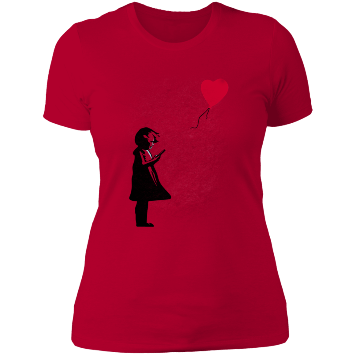 Girl With Phone Women's Premium T-Shirt