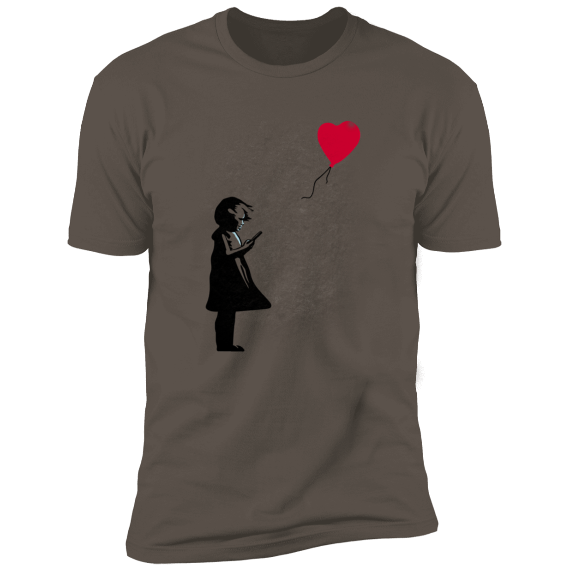 Girl With Phone Men's Premium T-Shirt