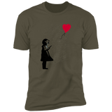 Girl With Phone Men's Premium T-Shirt