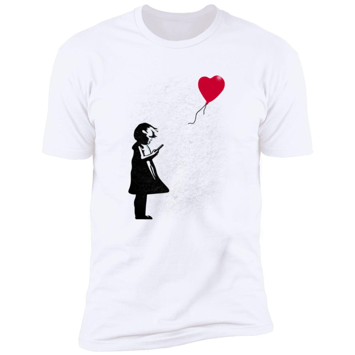 Girl With Phone Men's Premium T-Shirt