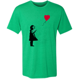 Girl With Phone Men's Triblend T-Shirt