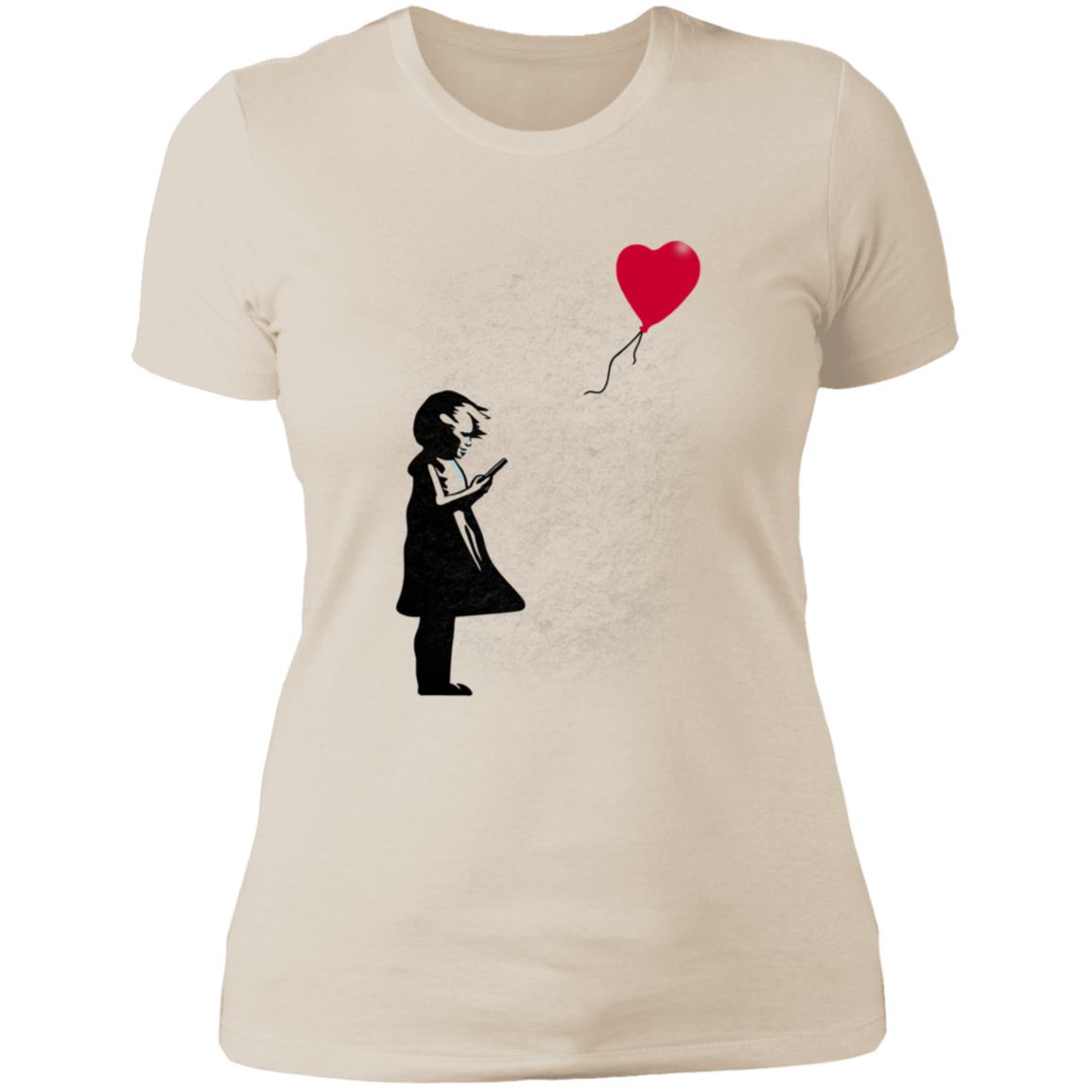 Girl With Phone Women's Premium T-Shirt